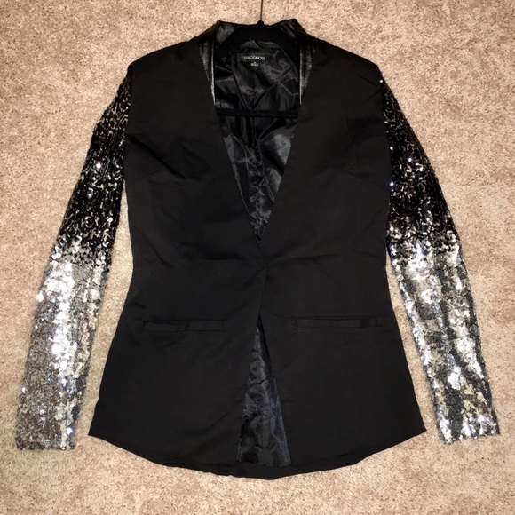 Blazer with sequin sleeves (brand new; never worn) - Picture 2 of 2